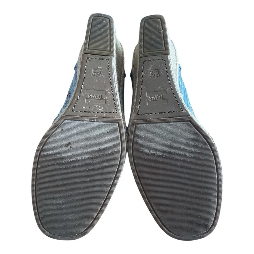 Toms Blue Espadrilles Casual Comfort
